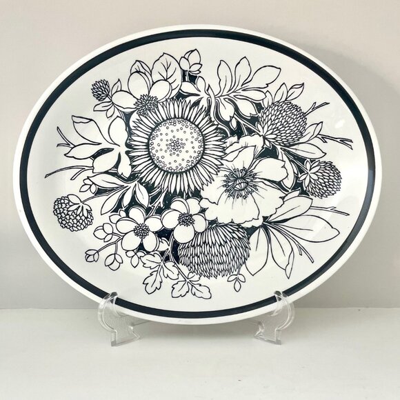 Vintage MCM Serving Platter by Alfred Meakin Samoa Pattern Made in England - Picture 1 of 9